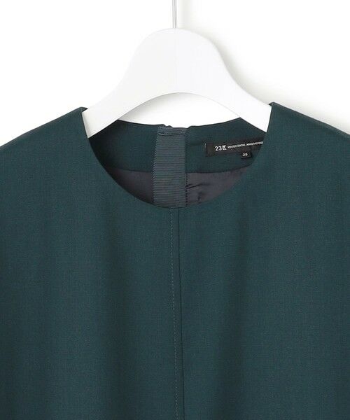 S size ONWARD(小さいサイズ) / エスサイズオンワード ロング・マキシ丈ワンピース | 【洗える】メリノウールサテン ワンピース | 詳細11