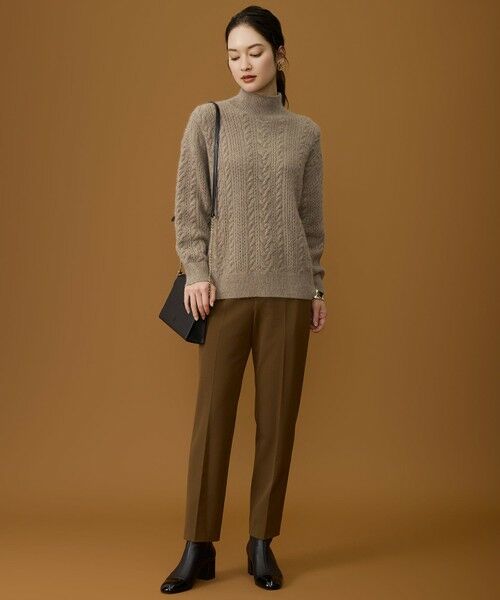 S size ONWARD(小さいサイズ) / エスサイズオンワード その他パンツ | TRギャバ裏起毛テーパード パンツ | 詳細6