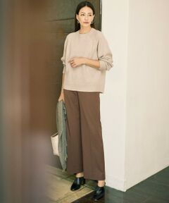 S size ONWARD(小さいサイズ) / エスサイズオンワード その他パンツ | 【カタログ掲載】TRギャバ裏起毛ワイド パンツ