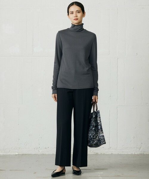 S size ONWARD(小さいサイズ) / エスサイズオンワード その他パンツ | 【カタログ掲載】TRギャバ裏起毛ワイド パンツ | 詳細13