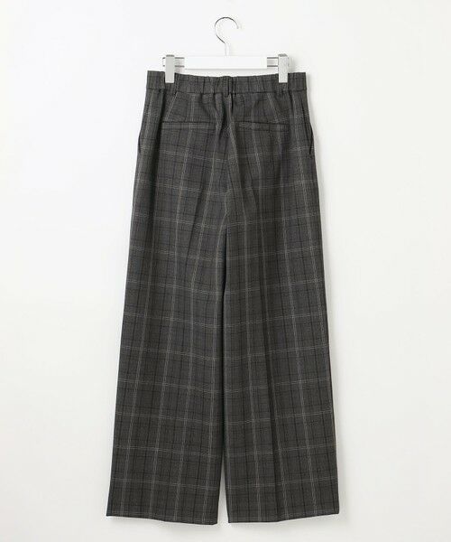 S size ONWARD(小さいサイズ) / エスサイズオンワード その他パンツ | TRギャバ裏起毛チェック柄ワイド パンツ | 詳細16