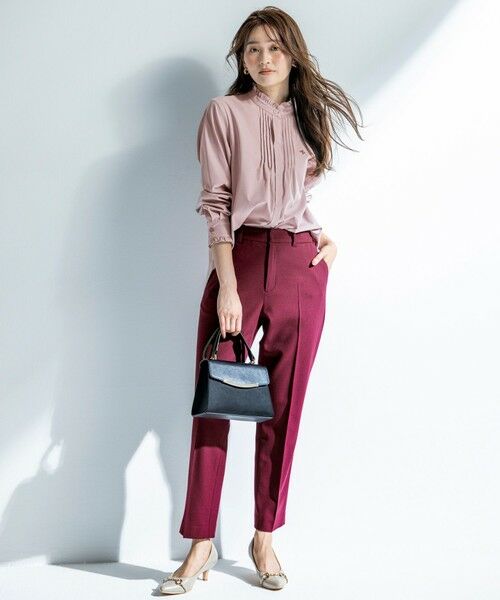 S size ONWARD(小さいサイズ) / エスサイズオンワード その他パンツ | ビューティサーモ2WAYストレッチ テーパードパンツ | 詳細6