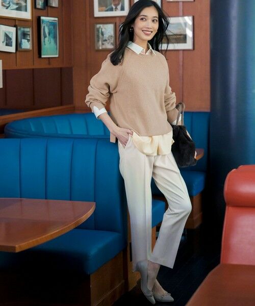 S size ONWARD(小さいサイズ) / エスサイズオンワード その他パンツ | ビューティサーモ2WAYストレッチ テーパードパンツ | 詳細23