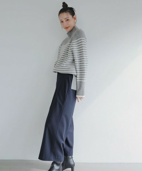 S size ONWARD(小さいサイズ) / エスサイズオンワード その他パンツ | ビューティサーモ2WAYストレッチ ワイドパンツ | 詳細26