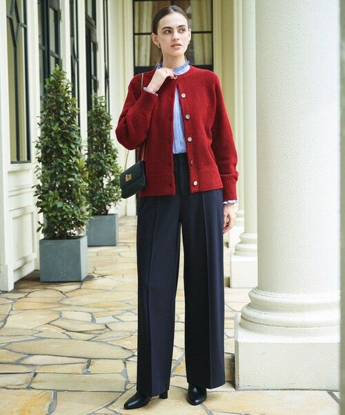 S size ONWARD(小さいサイズ) / エスサイズオンワード その他パンツ | ビューティサーモ2WAYストレッチ ワイドパンツ | 詳細28