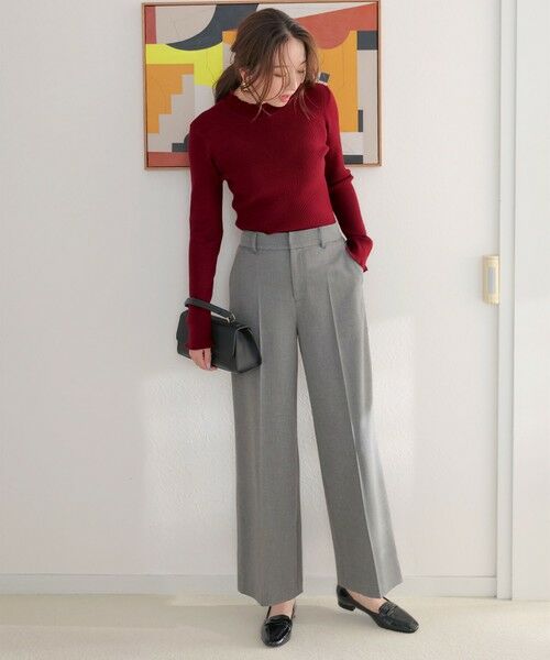 S size ONWARD(小さいサイズ) / エスサイズオンワード その他パンツ | ビューティサーモ2WAYストレッチ ワイドパンツ | 詳細29