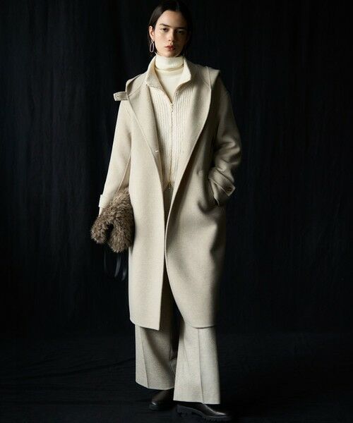 S size ONWARD(小さいサイズ) / エスサイズオンワード その他パンツ | ラメミックスツイード タック ワイド パンツ | 詳細18