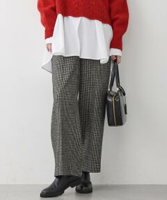 S size ONWARD(小さいサイズ) / エスサイズオンワード その他パンツ | ループミックスツイード ワイド パンツ