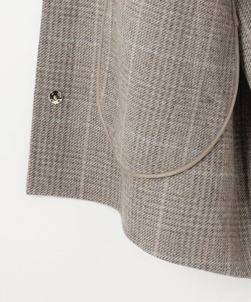 S size ONWARD(小さいサイズ) / エスサイズオンワード その他アウター | 【カタログ掲載】ウールリバーチェック柄ノーカラー コート | 詳細14