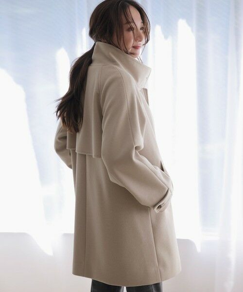 S size ONWARD(小さいサイズ) / エスサイズオンワード その他アウター | ウールライクスタンドカラー ミドルコート | 詳細1