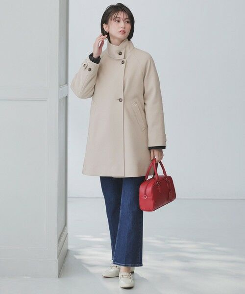 S size ONWARD(小さいサイズ) / エスサイズオンワード その他アウター | ウールライクスタンドカラー ミドルコート | 詳細7