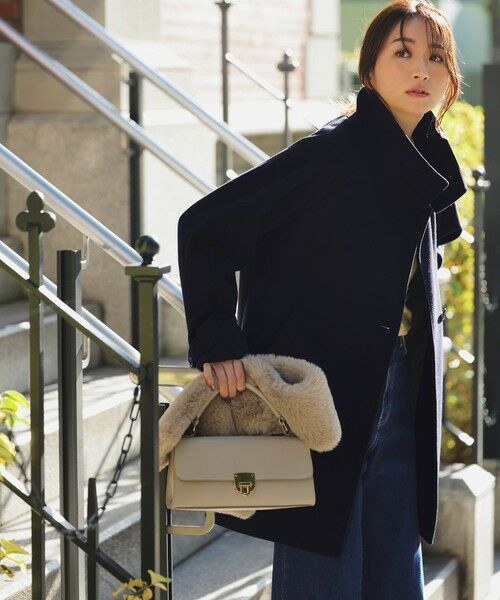 S size ONWARD(小さいサイズ) / エスサイズオンワード その他アウター | ウールライクスタンドカラー ミドルコート | 詳細18