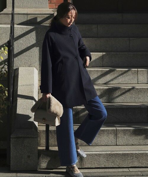 S size ONWARD(小さいサイズ) / エスサイズオンワード その他アウター | ウールライクスタンドカラー ミドルコート | 詳細20