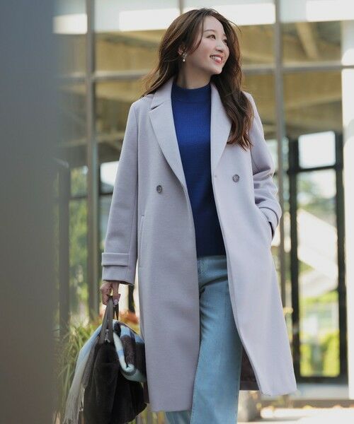 S size ONWARD(小さいサイズ) / エスサイズオンワード その他アウター | ウールライクロング チェスターコート | 詳細3