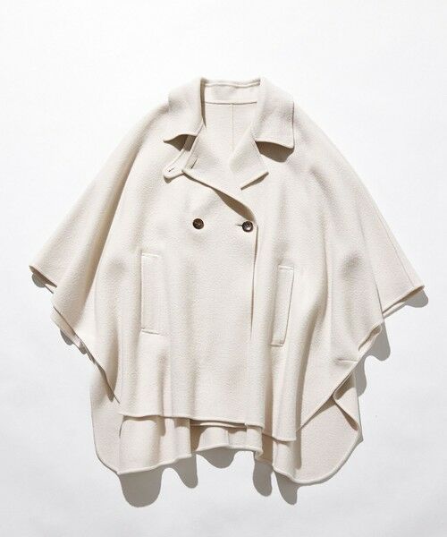 S size ONWARD(小さいサイズ) / エスサイズオンワード その他アウター | 【見上愛さん着用/Oggi12月号掲載】ウールライトリバー ポンチョシルエット コート | 詳細9
