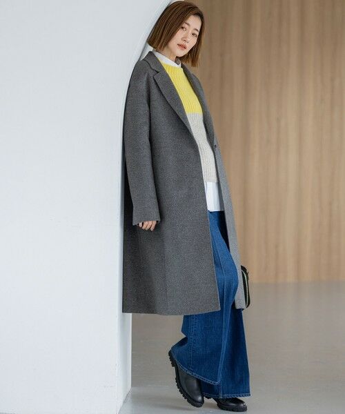 S size ONWARD(小さいサイズ) / エスサイズオンワード その他アウター | ウールカシミヤビーバー チェスター コート | 詳細3