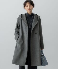 S size ONWARD(小さいサイズ) / エスサイズオンワード その他アウター | ウールカシミヤビーバー フーデット コート