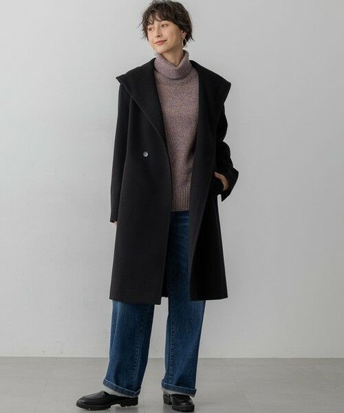 S size ONWARD(小さいサイズ) / エスサイズオンワード その他アウター | ウールカシミヤビーバー フーデット コート | 詳細12