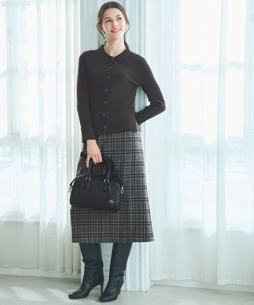 S size ONWARD(小さいサイズ) / エスサイズオンワード ミニ・ひざ丈スカート | ビューティサーモ2WAYストレッチチェック スカート | 詳細6