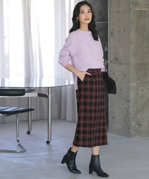 S size ONWARD(小さいサイズ) / エスサイズオンワード ミニ・ひざ丈スカート | ビューティサーモ2WAYストレッチチェック スカート | 詳細10