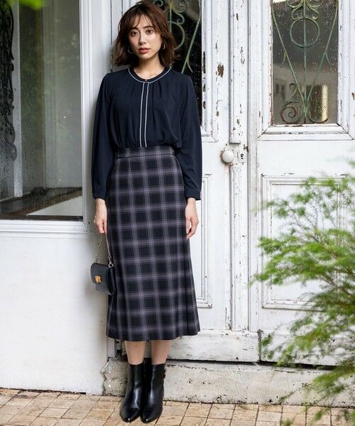S size ONWARD(小さいサイズ) / エスサイズオンワード ミニ・ひざ丈スカート | ビューティサーモ2WAYストレッチチェック スカート | 詳細17