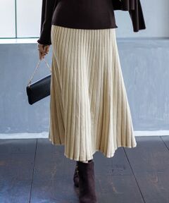 S size ONWARD(小さいサイズ) / エスサイズオンワード ミニ・ひざ丈スカート | CICA加工 ニット フレア スカート