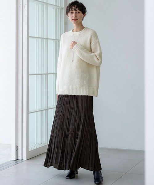 S size ONWARD(小さいサイズ) / エスサイズオンワード ロング・マキシ丈スカート | 【洗える】クラッシュ プリーツ ジョーゼット スカート | 詳細15