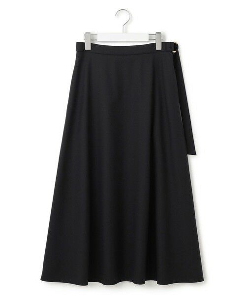S size ONWARD(小さいサイズ) / エスサイズオンワード ミニ・ひざ丈スカート | 【VERY10月号掲載】メリノウールサテン スカート | 詳細5
