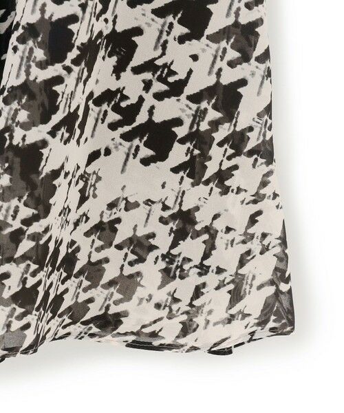 S size ONWARD(小さいサイズ) / エスサイズオンワード ミニ・ひざ丈スカート | 【洗える】ハウンドトゥースアートプリント ギャザー スカート | 詳細16