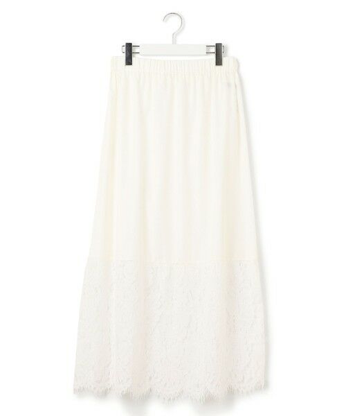 S size ONWARD(小さいサイズ) / エスサイズオンワード ミニ・ひざ丈スカート | 【LEE10月号掲載/洗える】レースコンビ ペチコート スカート | 詳細11