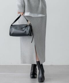 【VERY掲載/洗える】カシミヤブレンド Iライン ニットスカート