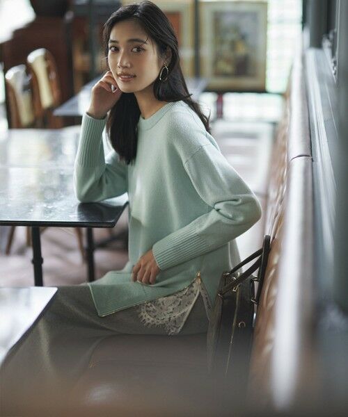 S size ONWARD(小さいサイズ) / エスサイズオンワード ミニ・ひざ丈スカート | 【VERY掲載/洗える】カシミヤブレンド Iライン ニットスカート | 詳細4