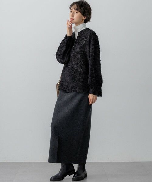 S size ONWARD(小さいサイズ) / エスサイズオンワード ミニ・ひざ丈スカート | 【VERY掲載/洗える】カシミヤブレンド Iライン ニットスカート | 詳細24