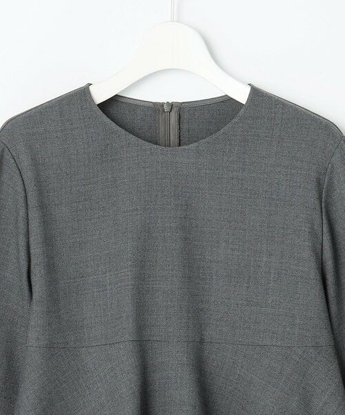 S size ONWARD(小さいサイズ) / エスサイズオンワード シャツ・ブラウス | 【SHIHOさん着用】ソフトウールブレンドペプラム ブラウス | 詳細12