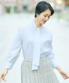 S size ONWARD(小さいサイズ) / エスサイズオンワード シャツ・ブラウス | 【カタログ掲載】ナチュラルタッチボウタイ ブラウス