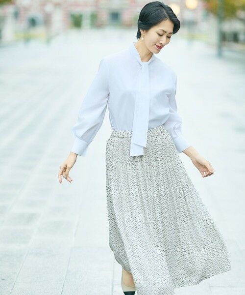 S size ONWARD(小さいサイズ) / エスサイズオンワード シャツ・ブラウス | 【カタログ掲載】ナチュラルタッチボウタイ ブラウス | 詳細1