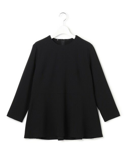 S size ONWARD(小さいサイズ) / エスサイズオンワード シャツ・ブラウス | 【セットアップ対応/洗える】トリアセダブルジョーゼット 2WAYレース襟 ペプラムブラウス | 詳細10