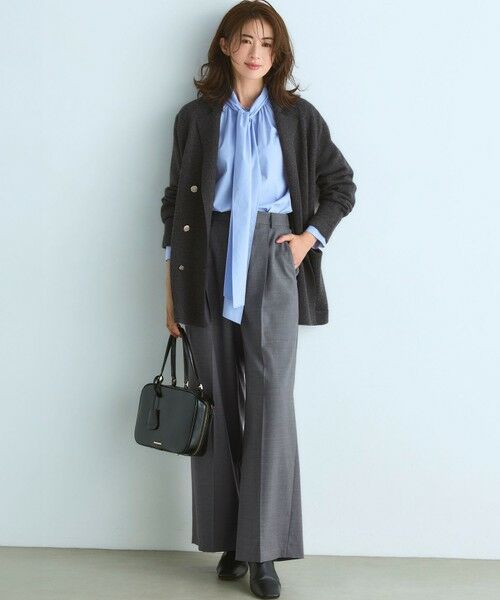 S size ONWARD(小さいサイズ) / エスサイズオンワード シャツ・ブラウス | 【滝沢眞規子さん着用/Oggi掲載】ストレッチライトタイプライター 2WAY ボウタイブラウス | 詳細10