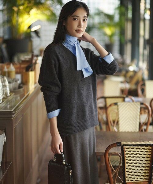 S size ONWARD(小さいサイズ) / エスサイズオンワード シャツ・ブラウス | 【滝沢眞規子さん着用/Oggi掲載】ストレッチライトタイプライター 2WAY ボウタイブラウス | 詳細11