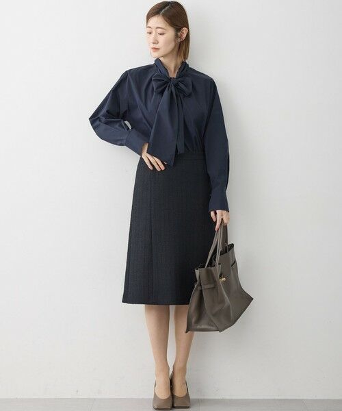 S size ONWARD(小さいサイズ) / エスサイズオンワード シャツ・ブラウス | 【滝沢眞規子さん着用/Oggi掲載】ストレッチライトタイプライター 2WAY ボウタイブラウス | 詳細19