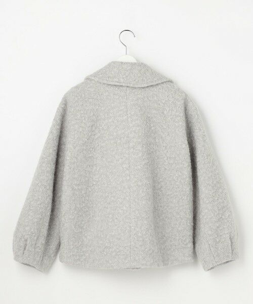 S size ONWARD(小さいサイズ) / エスサイズオンワード ピーコート | 【2WAY】ブークレーシャギーラメ アウター | 詳細13