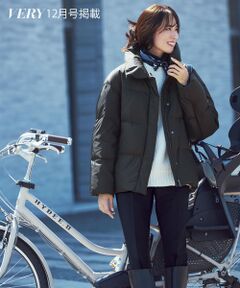 S size ONWARD(小さいサイズ) / エスサイズオンワード ダウンジャケット・ベスト | 【Oggi掲載】シレータフタ ハイネック ショート ダウンコート