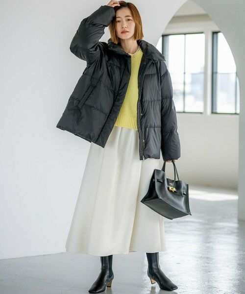 S size ONWARD(小さいサイズ) / エスサイズオンワード ダウンジャケット・ベスト | 【Oggi掲載】シレータフタ ハイネック ショート ダウンコート | 詳細9