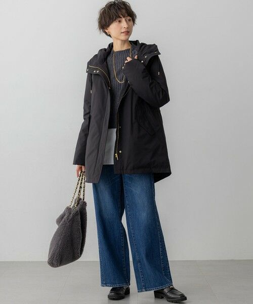 S size ONWARD(小さいサイズ) / エスサイズオンワード ダウンジャケット・ベスト | 【一部店舗限定/滝沢眞規子さん着用/撥水加工】ミリタリー フーデット ダウンコート | 詳細20