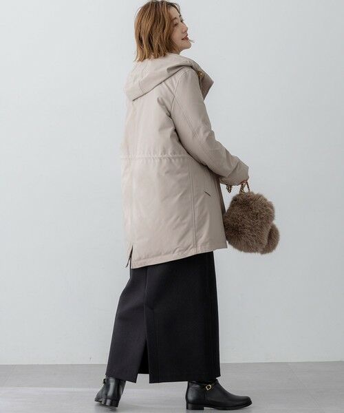 S size ONWARD(小さいサイズ) / エスサイズオンワード ダウンジャケット・ベスト | 【一部店舗限定/滝沢眞規子さん着用/撥水加工】ミリタリー フーデット ダウンコート | 詳細22