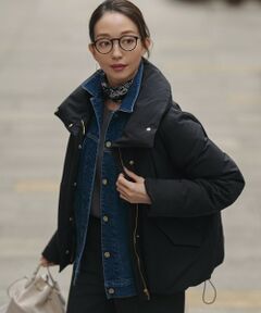 S size ONWARD(小さいサイズ) / エスサイズオンワード ダウンジャケット・ベスト | 【一部店舗限定/滝沢眞規子さん着用/撥水加工】ミリタリー Aライン ダウンコート