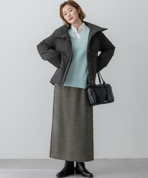 S size ONWARD(小さいサイズ) / エスサイズオンワード ダウンジャケット・ベスト | 【一部店舗限定/滝沢眞規子さん着用/撥水加工】ミリタリー Aライン ダウンコート | 詳細5