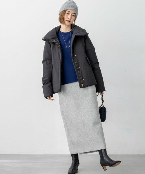 S size ONWARD(小さいサイズ) / エスサイズオンワード ダウンジャケット・ベスト | 【一部店舗限定/滝沢眞規子さん着用/撥水加工】ミリタリー Aライン ダウンコート | 詳細8