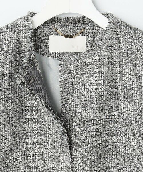 S size ONWARD(小さいサイズ) / エスサイズオンワード ノーカラージャケット | 【カタログ掲載】ライトミックスツイード ジャケット | 詳細10