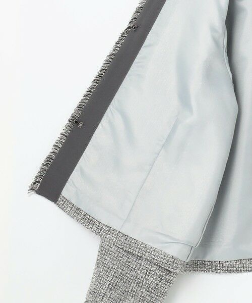 S size ONWARD(小さいサイズ) / エスサイズオンワード ノーカラージャケット | 【カタログ掲載】ライトミックスツイード ジャケット | 詳細11